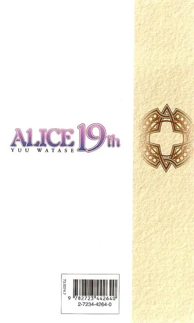 Verso de l'album Alice 19th 4