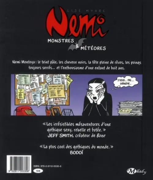 Verso de l'album Nemi Tome 2 Monstres et météores