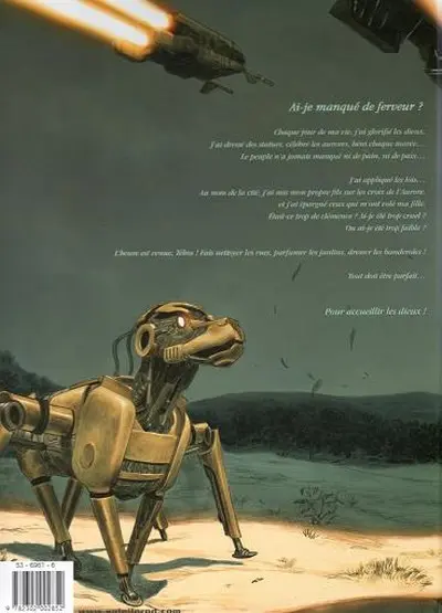 Verso de l'album Nova Tome 2 Le messager des dieux