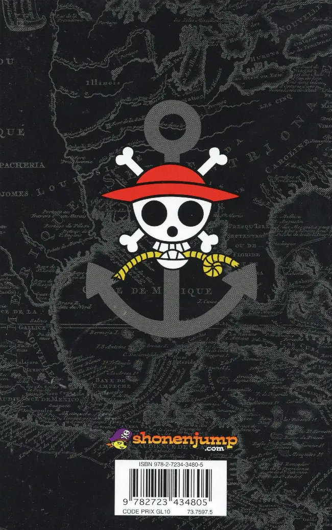 Verso de l'album One Piece Tome 3 Piété filiale