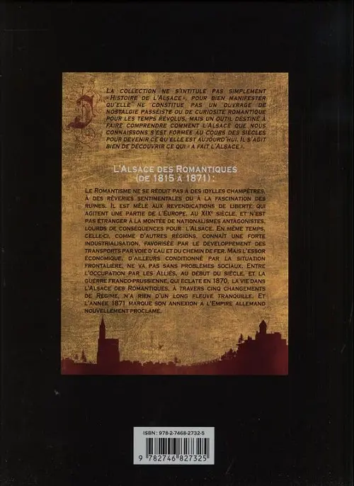 Verso de l'album L'Alsace Tome 10 L'Alsace des Romantiques (de 1815 à 1871)