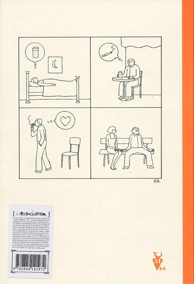 Verso de l'album Les Penseurs