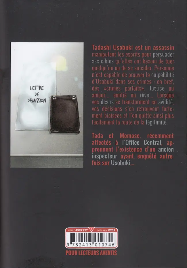 Verso de l'album Perfect crime 7