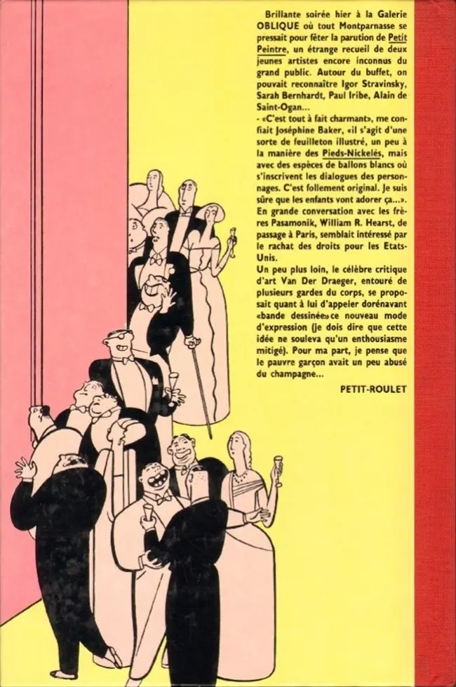 Verso de l'album Petit peintre