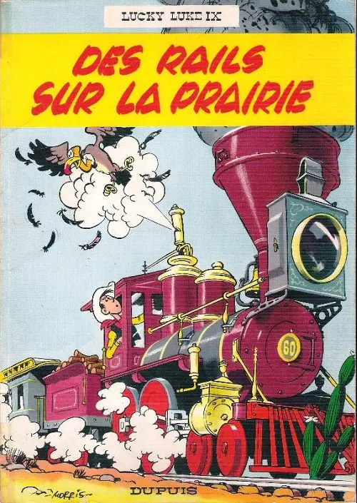 Couverture de l'album Lucky Luke Tome 9 Des rails sur la prairie