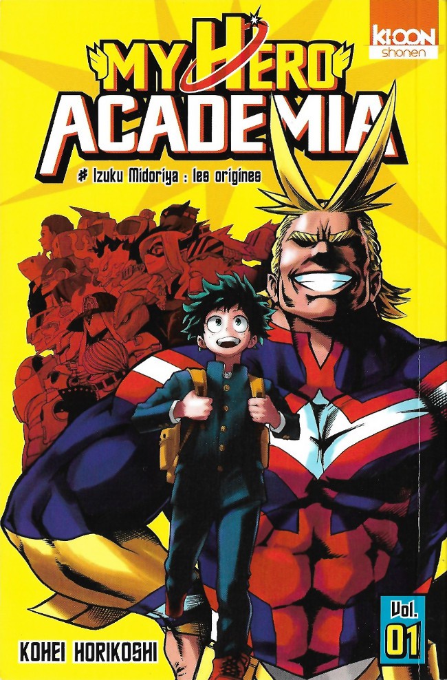 Couverture de l'album My Hero Academia Vol. 01 Izuku Midoriya : les origines