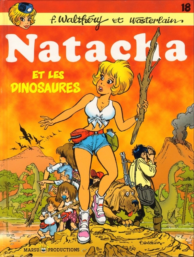 Couverture de l'album Natacha Tome 18 Natacha et les dinosaures