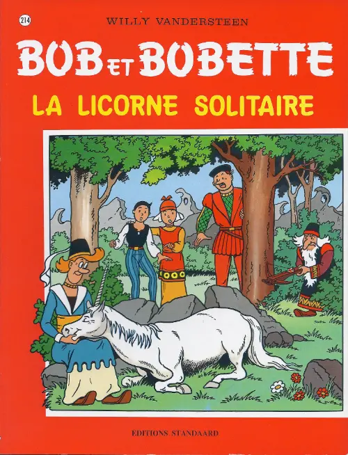 Couverture de l'album Bob et Bobette Tome 214 La licorne solitaire
