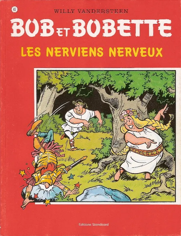 Couverture de l'album Bob et Bobette Tome 69 Les nerviens nerveux