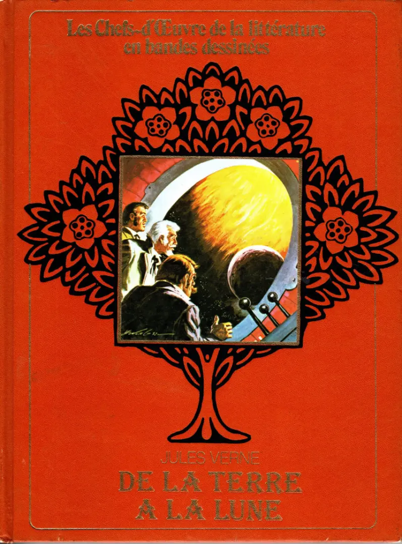Couverture de l'album Les chefs-d'Œuvre de la littérature en bandes dessinées Tome 20 De la Terre à la Lune
