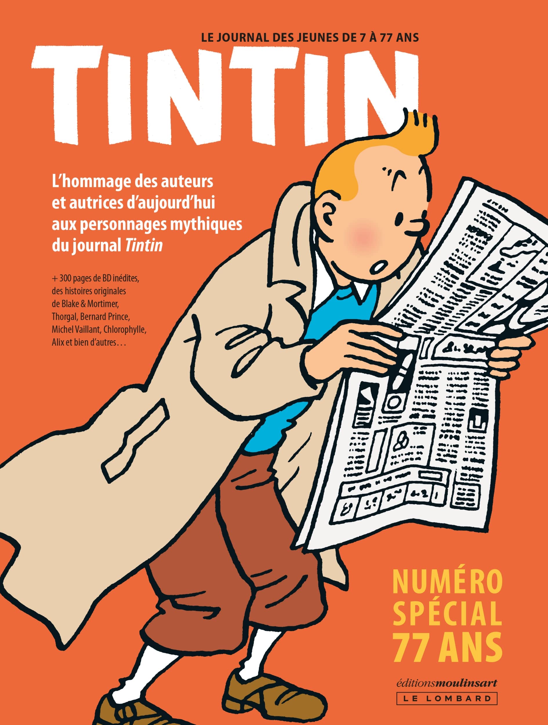 Couverture de l'album Le Journal Tintin : Numéro Spécial 77 ans