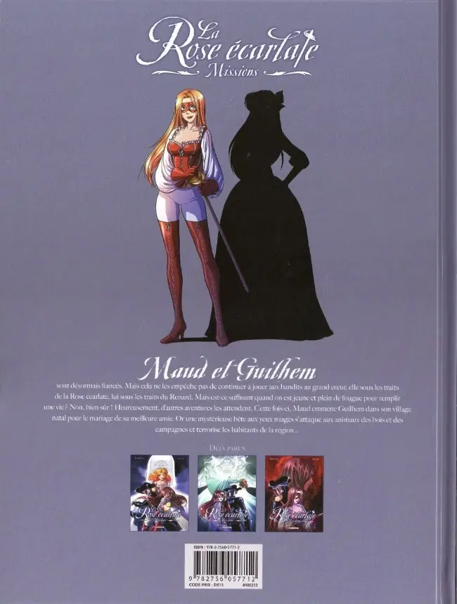 Verso de l'album La Rose écarlate - Missions Tome 3 La Dame en rouge 1/2