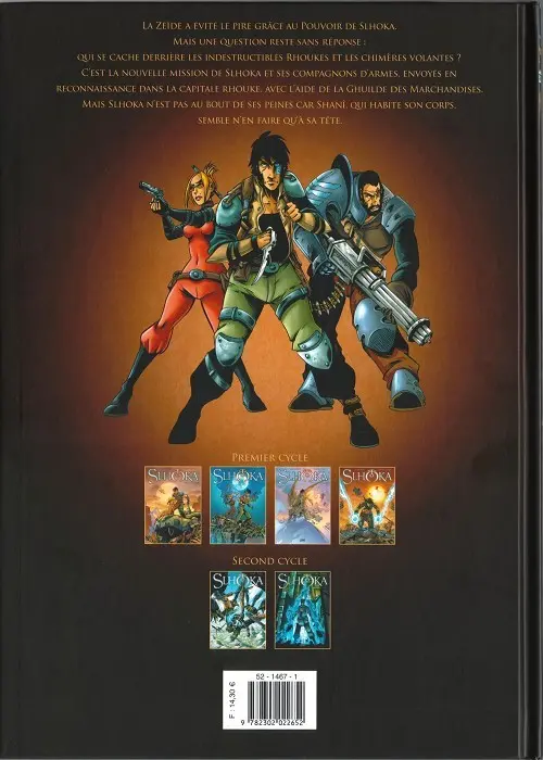 Verso de l'album Slhoka Tome 6 Les méandres