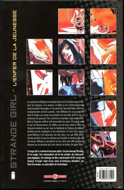 Verso de l'album Strange Girl Tome 1 L'enfer de la jeunesse