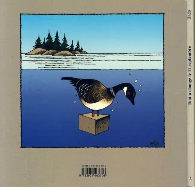 Verso de l'album Tout a changé le 11 septembre