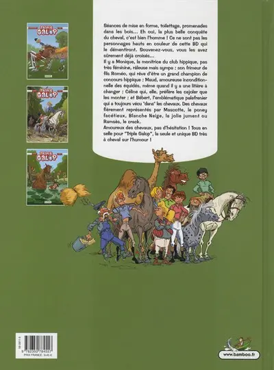 Verso de l'album Triple galop Tome 3