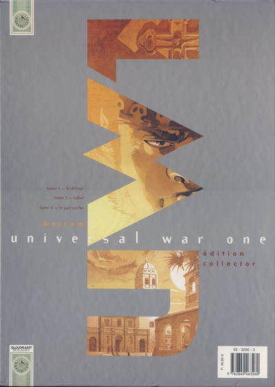 Verso de l'album Universal War One Tomes 4 à 6 Édition collector