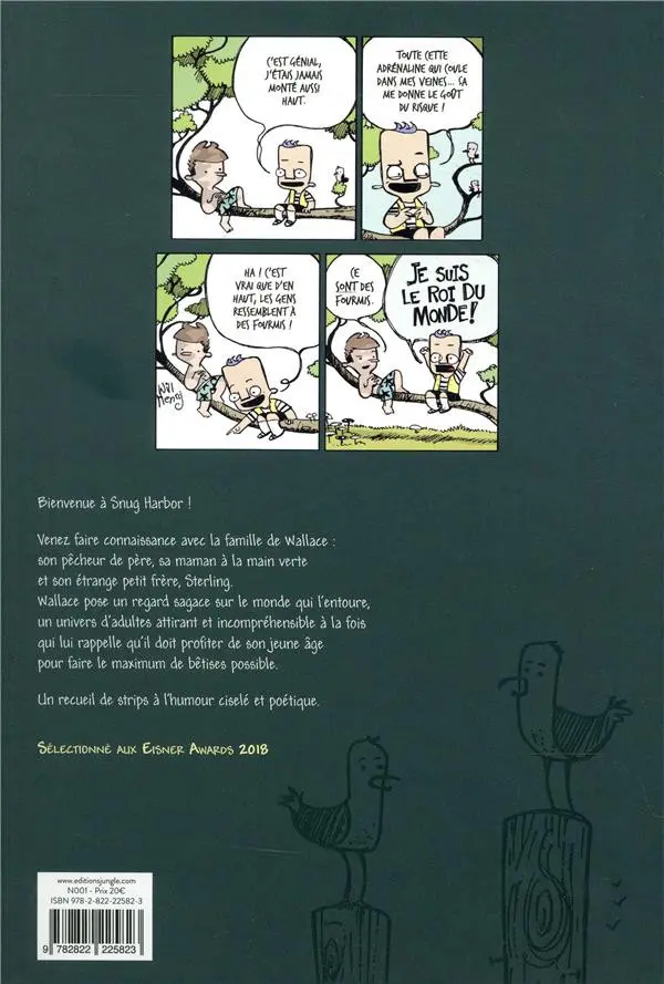 Verso de l'album Wallace l'intrépide