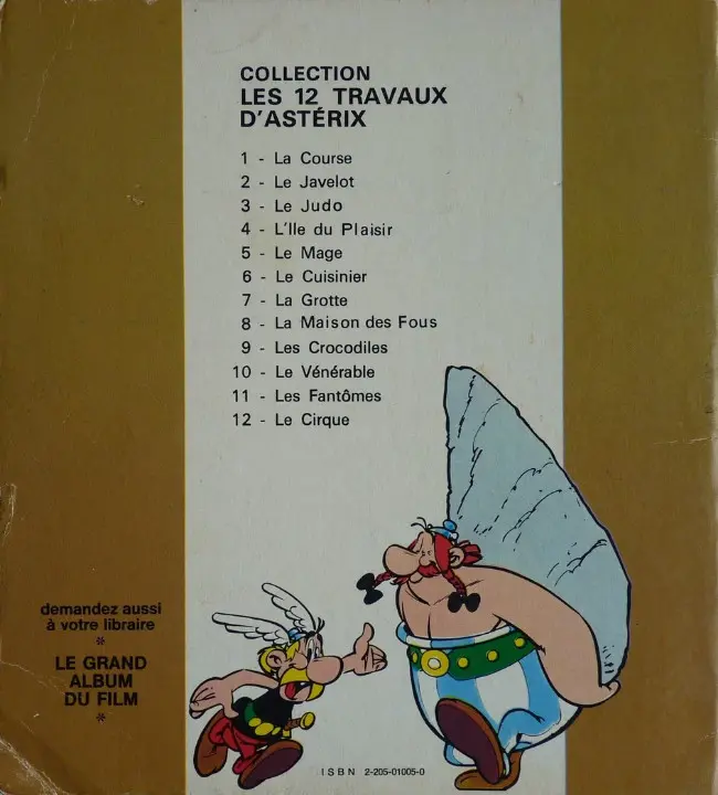 Verso de l'album Les 12 travaux d'Astérix Tome 5 Le mage
