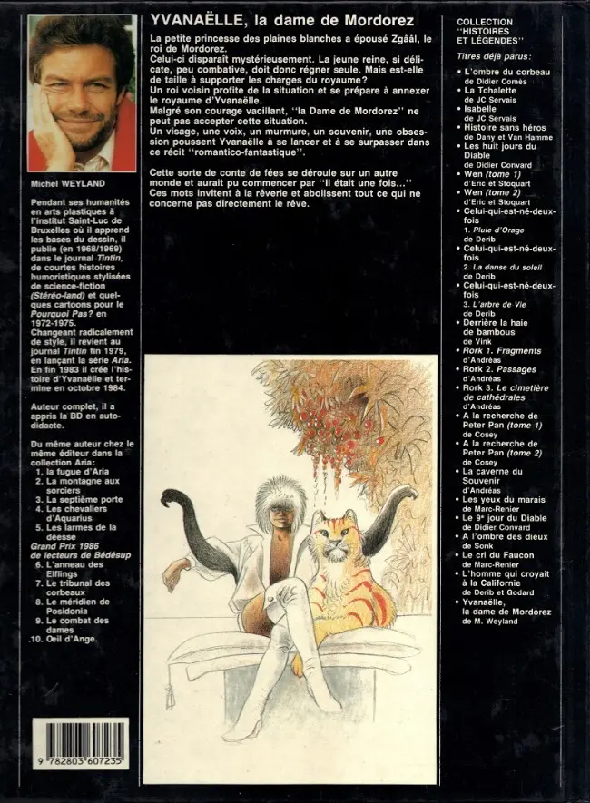 Verso de l'album Yvanaëlle La dame de Mordorez