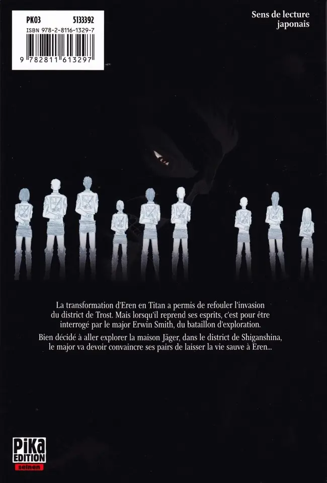 Verso de l'album L'Attaque des Titans 5
