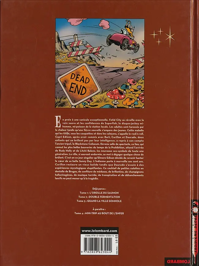Verso de l'album Au centre du Nowhere Tome 3 Quand la Ville somnole