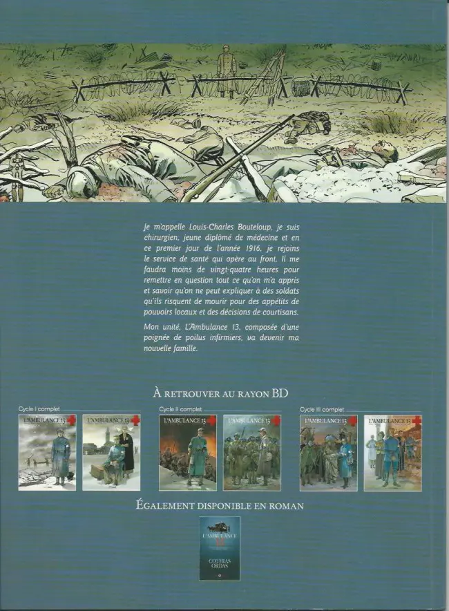 Verso de l'album L'Ambulance 13 Tome 1 Croix de sang