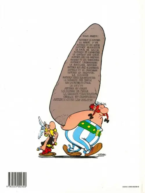Verso de l'album Astérix Tome 10 Astérix Légionnaire