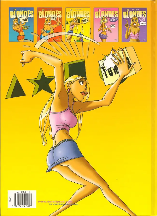Verso de l'album Les Blondes Tome 3