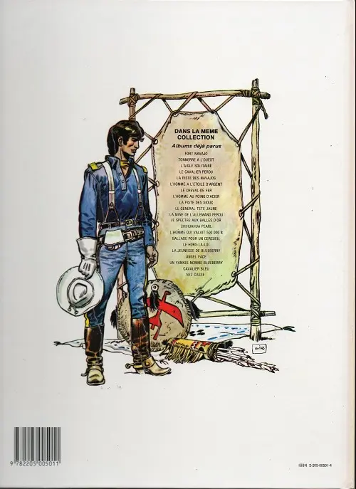 Verso de l'album Blueberry Tome 8 L'homme au poing d'acier