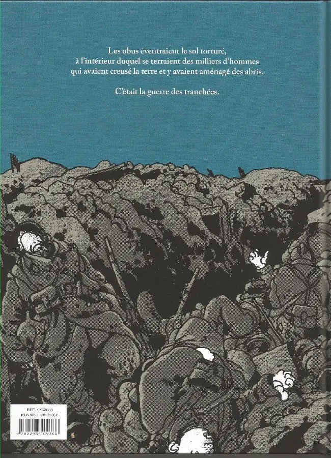 Verso de l'album C'était la guerre des tranchées