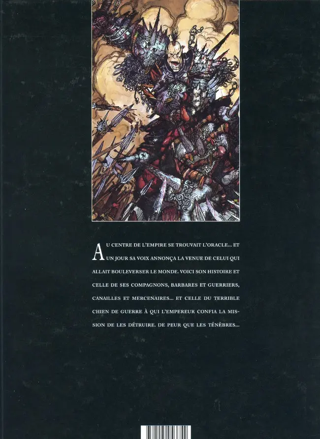 Verso de l'album Chroniques de la Lune Noire Tome 1 Le Signe des Ténèbres