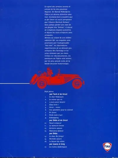 Verso de l'album Clifton Tome 1 Ce cher Wilkinson