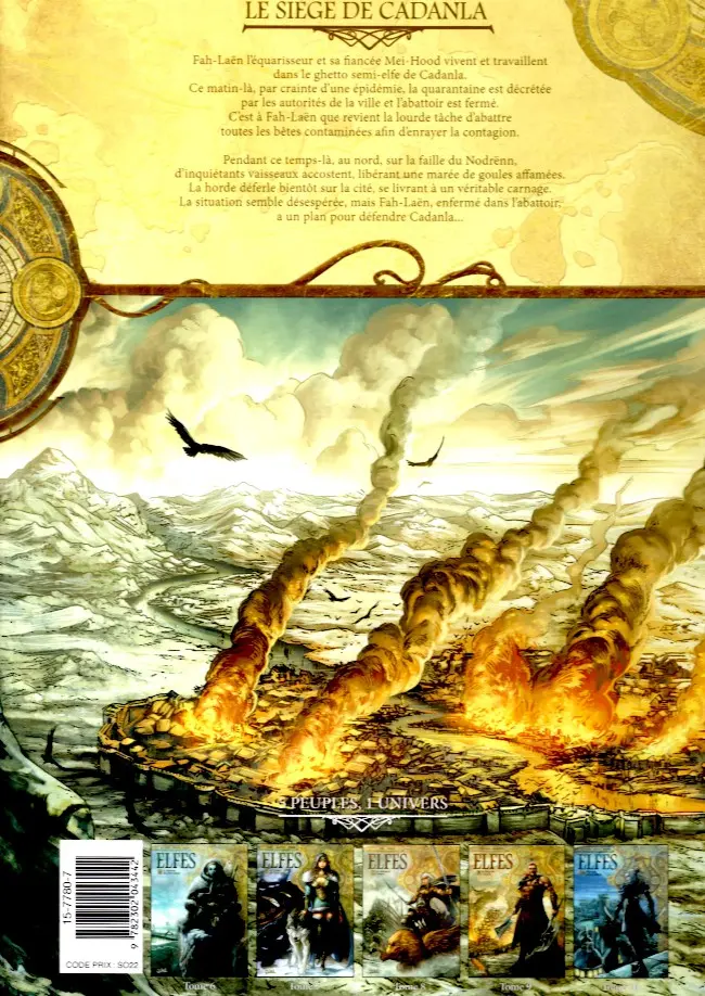 Verso de l'album Elfes Tome 9 Le Siège de Cadanla