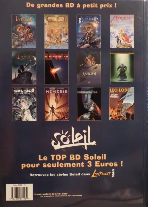 Verso de l'album Le Fléau des dieux Tome 1 Morituri te salutant