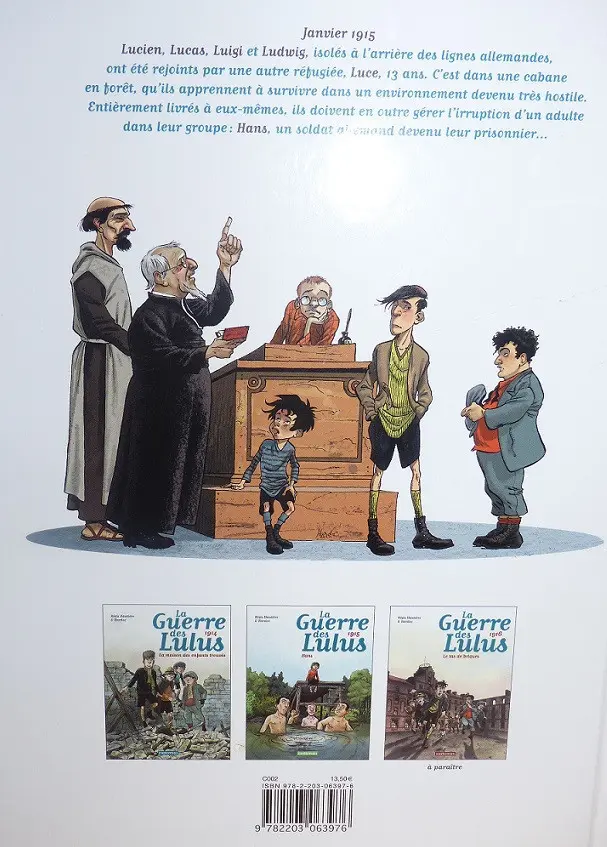 Verso de l'album La Guerre des Lulus Tome 2 1915 - hans