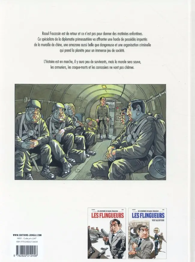 Verso de l'album Les aventures de Raoul Fracassin Tome 2 Les Flingueurs vous saluent bien