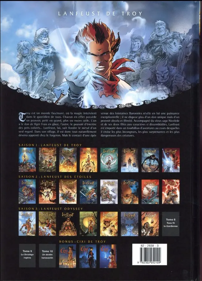 Verso de l'album Lanfeust de Troy Tome 1 L'ivoire du Magohamoth