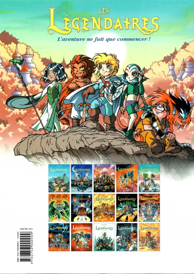 Verso de l'album Les Légendaires Tome 5 Cœur du passé