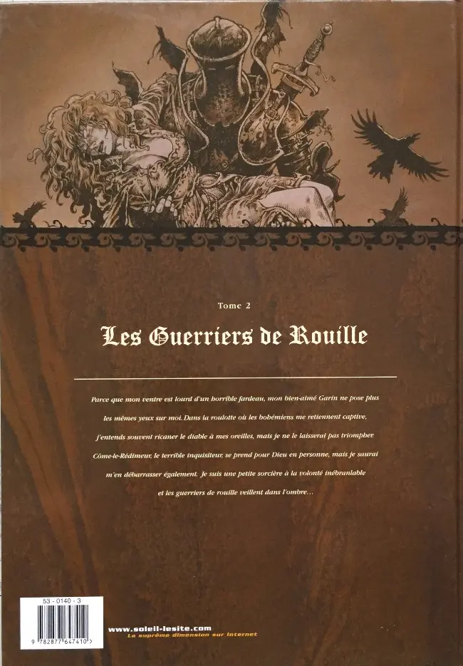 Verso de l'album Mortepierre Tome 2 les guerriers de rouille