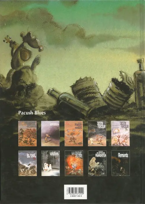 Verso de l'album Pacush Blues Tome 9 Neuvaine : Relecture du mythe de Frankenstein - Renaissance