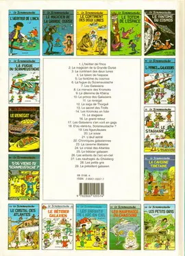 Verso de l'album Le Scrameustache Tome 5 Le fantôme du Cosmos