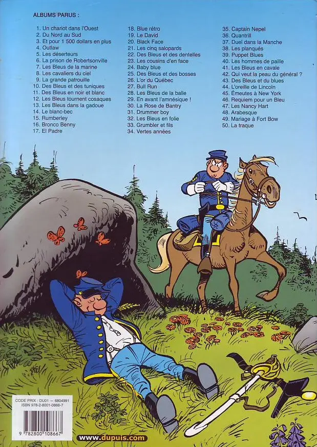 Verso de l'album Les Tuniques Bleues Tome 9 La grande patrouille