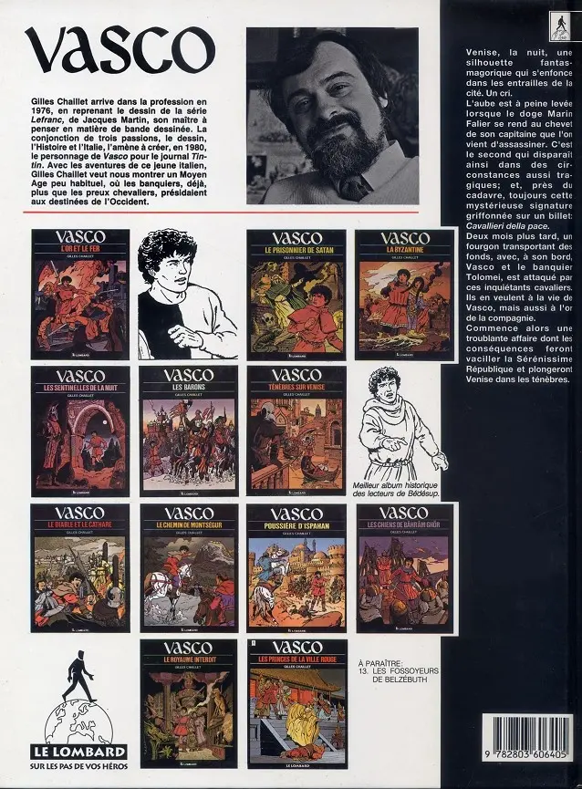 Verso de l'album Vasco Tome 6 Ténèbres sur Venise
