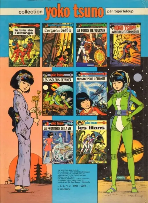 Verso de l'album Yoko Tsuno Tome 4 Aventures électroniques