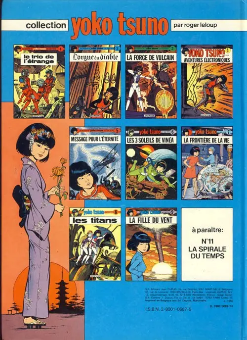 Verso de l'album Yoko Tsuno Tome 10 La lumière d'Ixo