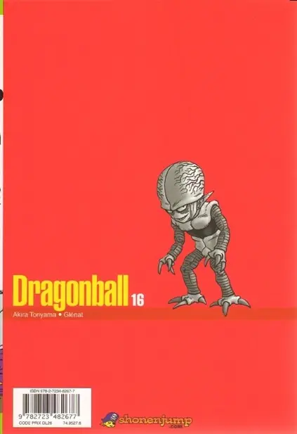 Verso de l'album Dragon Ball Perfect Edition 16