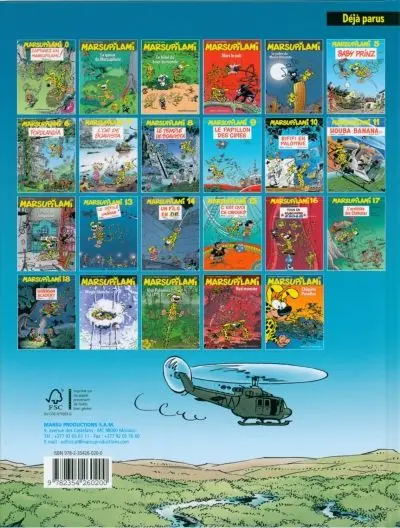 Verso de l'album Marsupilami Tome 22 Chiquito paradiso
