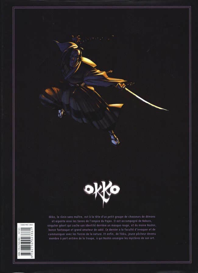 Verso de l'album Okko Le Cycle de la terre - Édition intégrale