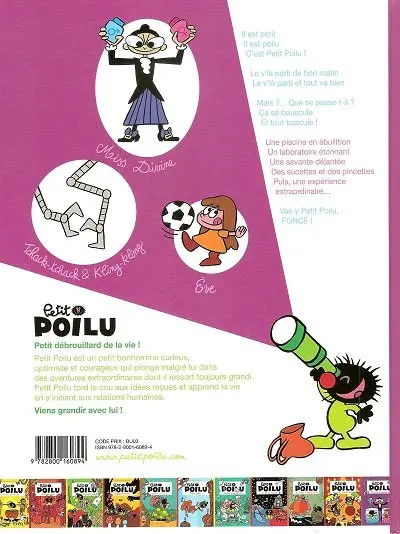 Verso de l'album Petit Poilu Tome 15 L'expérience extraordinaire